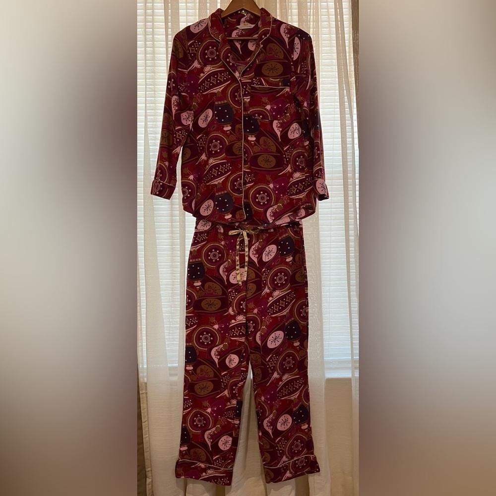 Soft Surroundings Cotton Flannel Pajama Womens S Comfy Fall Winter Pajama Set